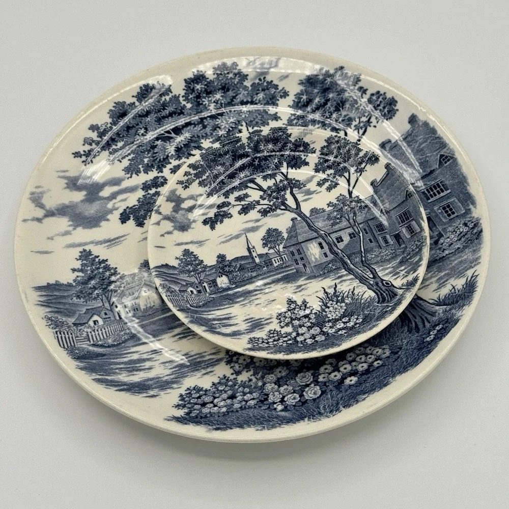 Vintage Holmar English Village Blue 10